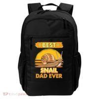  Best Snail Dad Ever Father's Day Slug Snails Backpack thumb 0