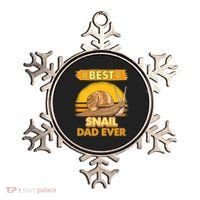  Best Snail Dad Ever Father's Day Slug Snails Ornament thumb 0