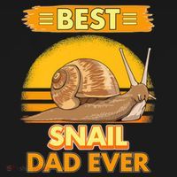  Best Snail Dad Ever Father's Day Slug Snails Ornament thumb 1