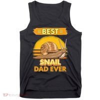  Best Snail Dad Ever Father's Day Slug Snails Tank Top thumb 0