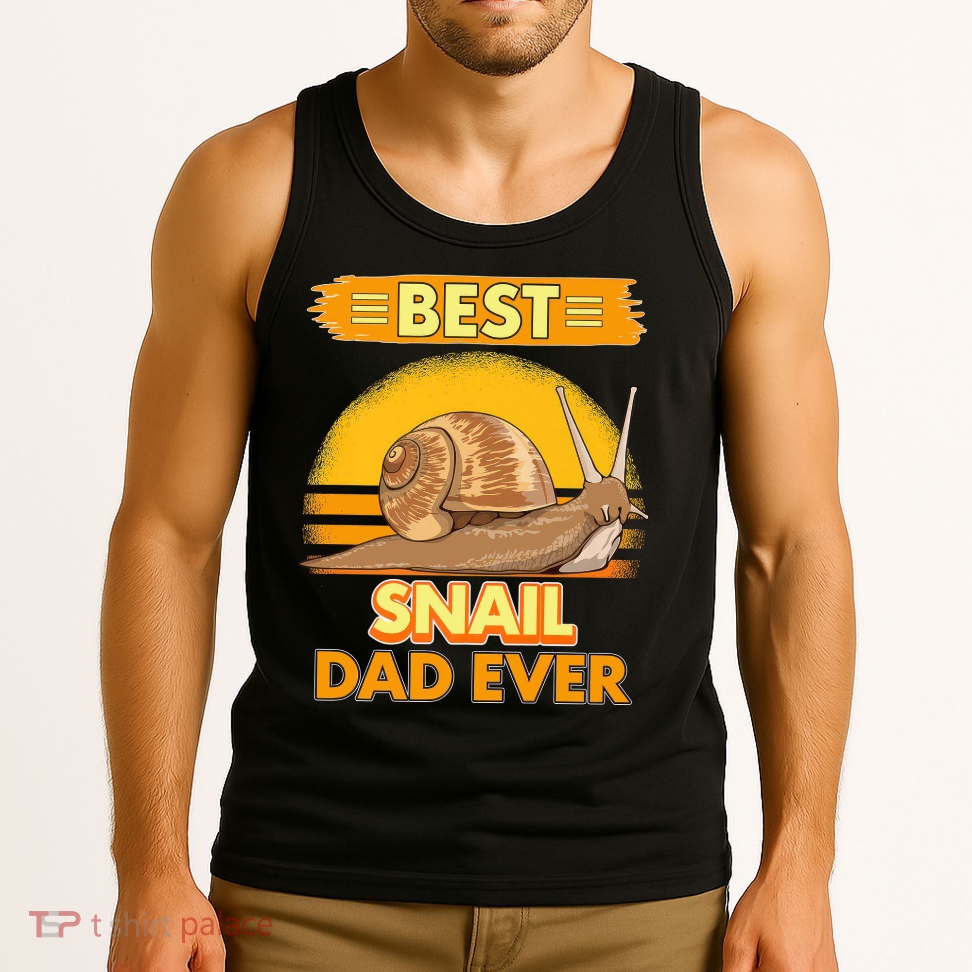  Best Snail Dad Ever Father's Day Slug Snails Tank Top