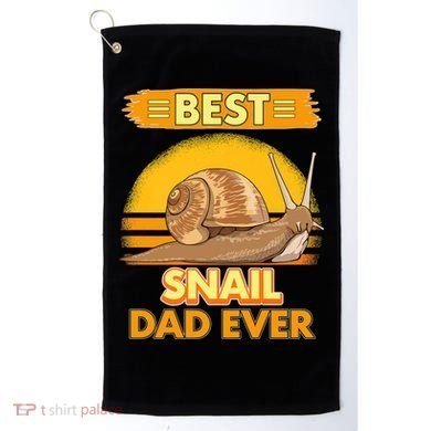  Best Snail Dad Ever Father's Day Slug Snails Golf Towel