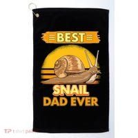  Best Snail Dad Ever Father's Day Slug Snails Golf Towel thumb 0