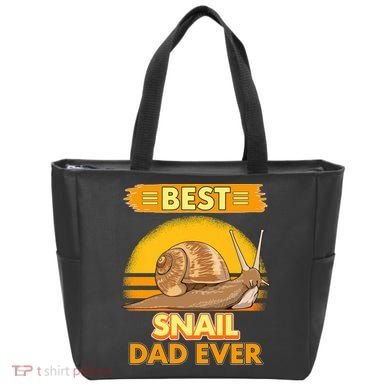  Best Snail Dad Ever Father's Day Slug Snails Tote Bag