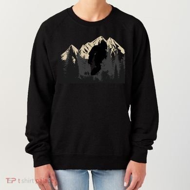 Bigfoot Sasquatch Design And Trip Hiking Lovers Gift Women's Sweatshirt