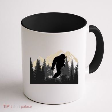 Bigfoot Sasquatch Design And Trip Hiking Lovers Gift Coffee Mug back