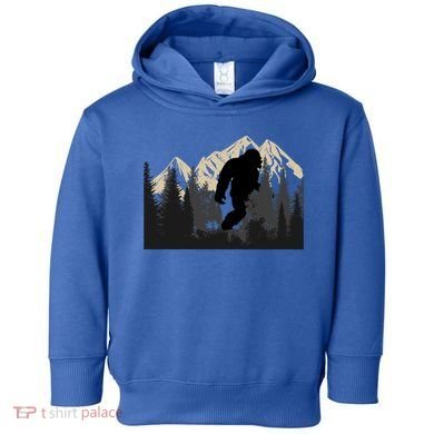 Bigfoot Sasquatch Design And Trip Hiking Lovers Gift Toddler Hoodie