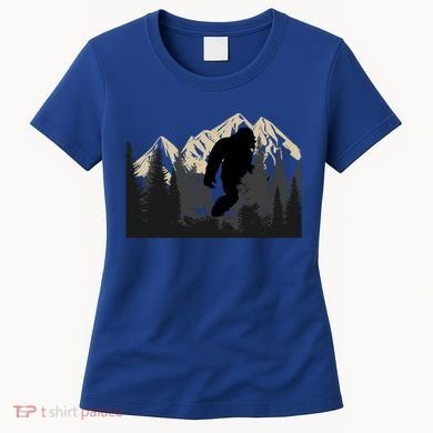 Bigfoot Sasquatch Design And Trip Hiking Lovers Gift Women's T-Shirt