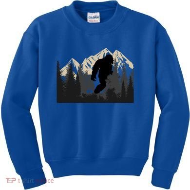 Bigfoot Sasquatch Design And Trip Hiking Lovers Gift Kids Sweatshirt