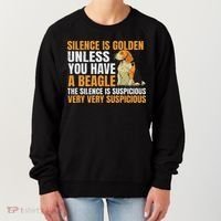 Beagle Scent Dog Hunting Pet Breeder Silence Is Golden Women's Sweatshirt thumb 0