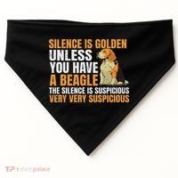 Beagle Scent Dog Hunting Pet Breeder Silence Is Golden USA-Made Doggie Bandana thumb 0
