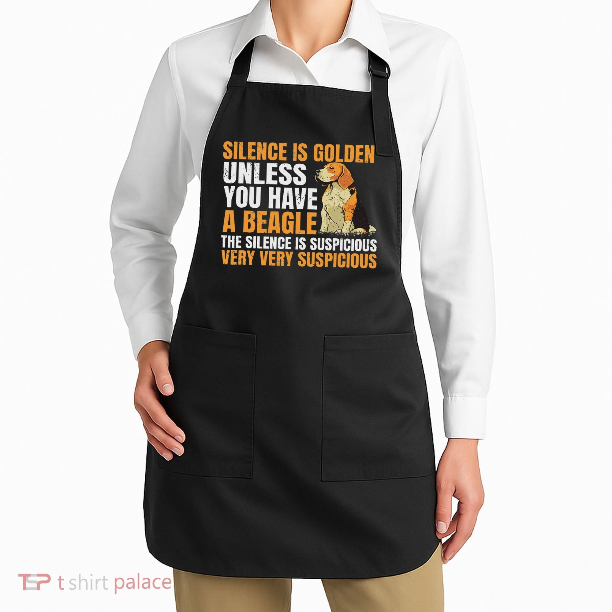 Beagle Scent Dog Hunting Pet Breeder Silence Is Golden Apron