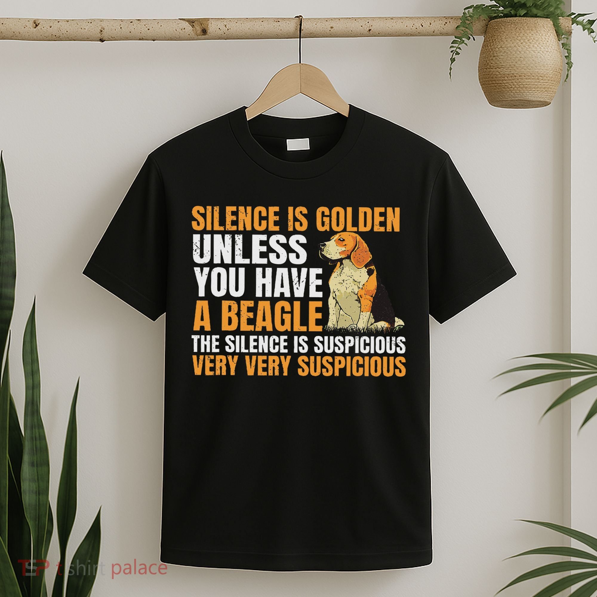 Beagle Scent Dog Hunting Pet Breeder Silence Is Golden T-Shirt