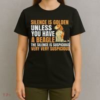 Beagle Scent Dog Hunting Pet Breeder Silence Is Golden T-Shirt thumb 4