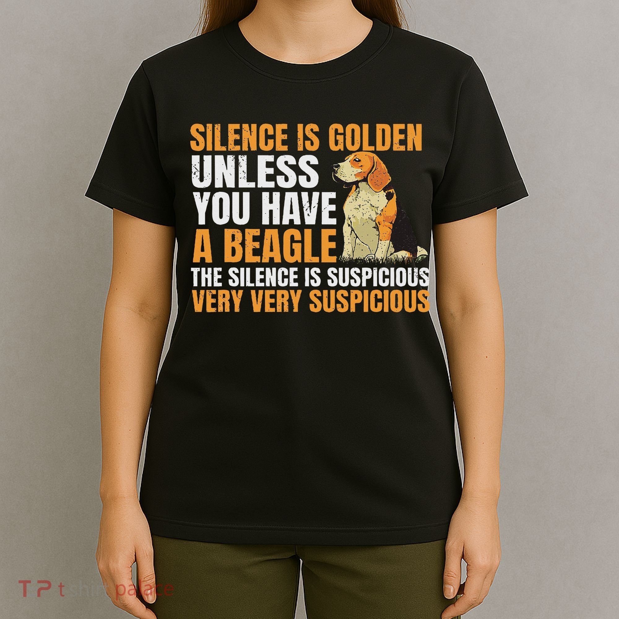 Beagle Scent Dog Hunting Pet Breeder Silence Is Golden T-Shirt