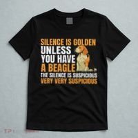 Beagle Scent Dog Hunting Pet Breeder Silence Is Golden T-Shirt thumb 5