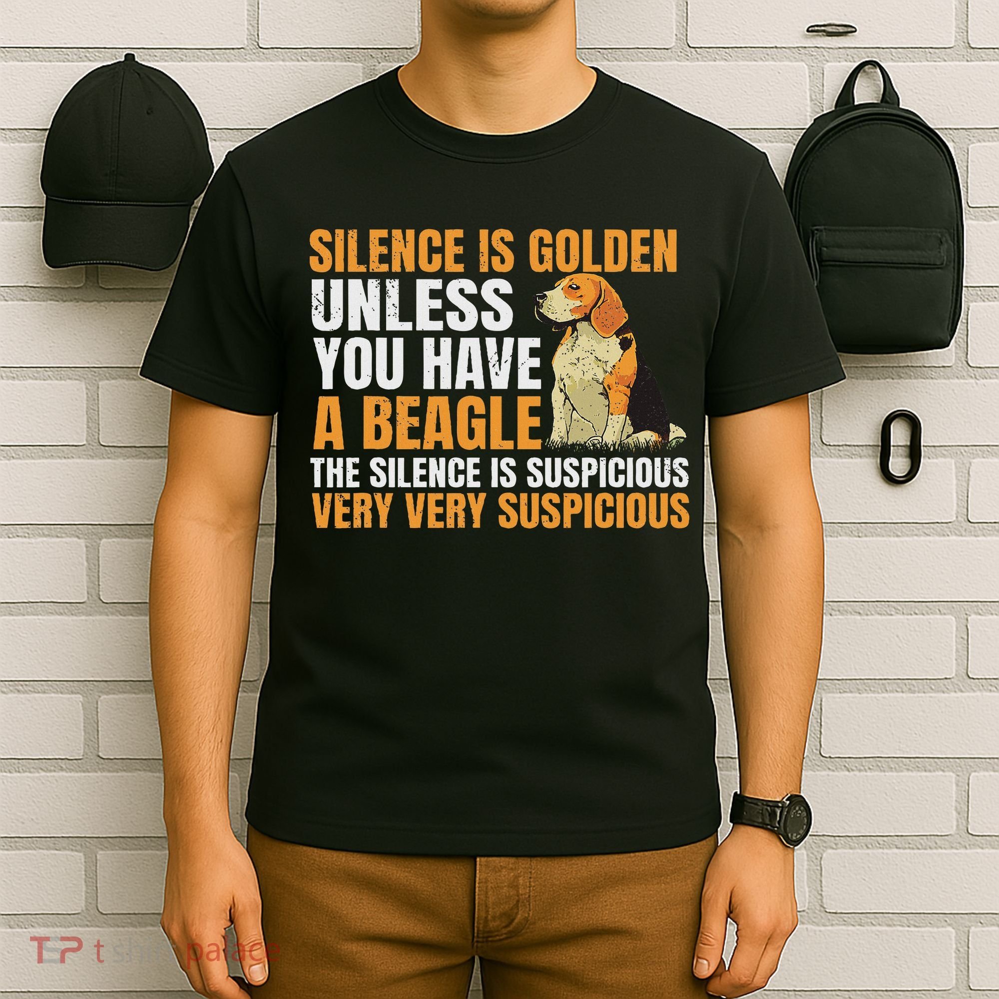 Beagle Scent Dog Hunting Pet Breeder Silence Is Golden T-Shirt