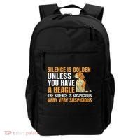 Beagle Scent Dog Hunting Pet Breeder Silence Is Golden Backpack thumb 0