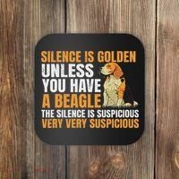 Beagle Scent Dog Hunting Pet Breeder Silence Is Golden Coaster thumb 0