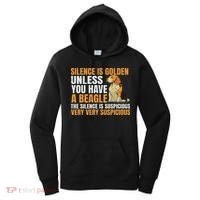 Beagle Scent Dog Hunting Pet Breeder Silence Is Golden Women's Hoodie thumb 0