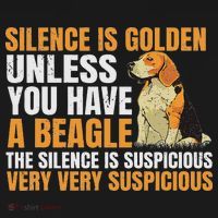Beagle Scent Dog Hunting Pet Breeder Silence Is Golden Women's Hoodie thumb 2