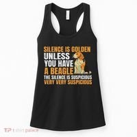 Beagle Scent Dog Hunting Pet Breeder Silence Is Golden Women's Tank Top thumb 0