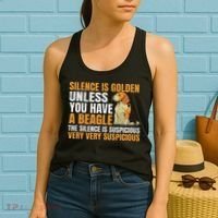 Beagle Scent Dog Hunting Pet Breeder Silence Is Golden Women's Tank Top thumb 2