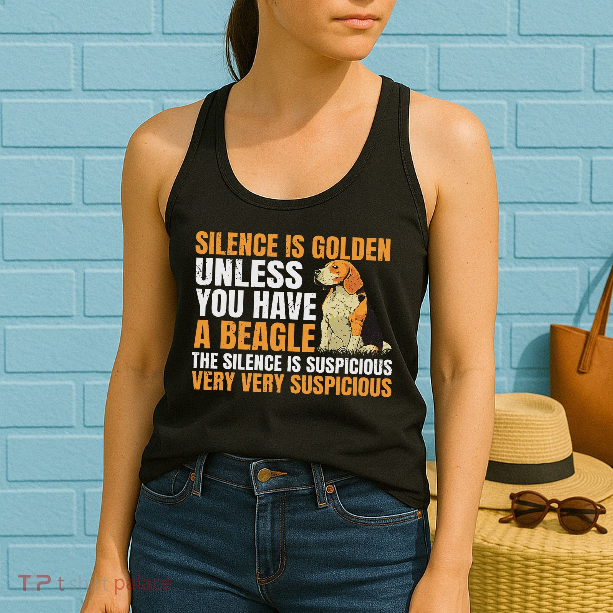 Beagle Scent Dog Hunting Pet Breeder Silence Is Golden Women's Tank Top
