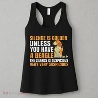 Beagle Scent Dog Hunting Pet Breeder Silence Is Golden Women's Tank Top thumb 3