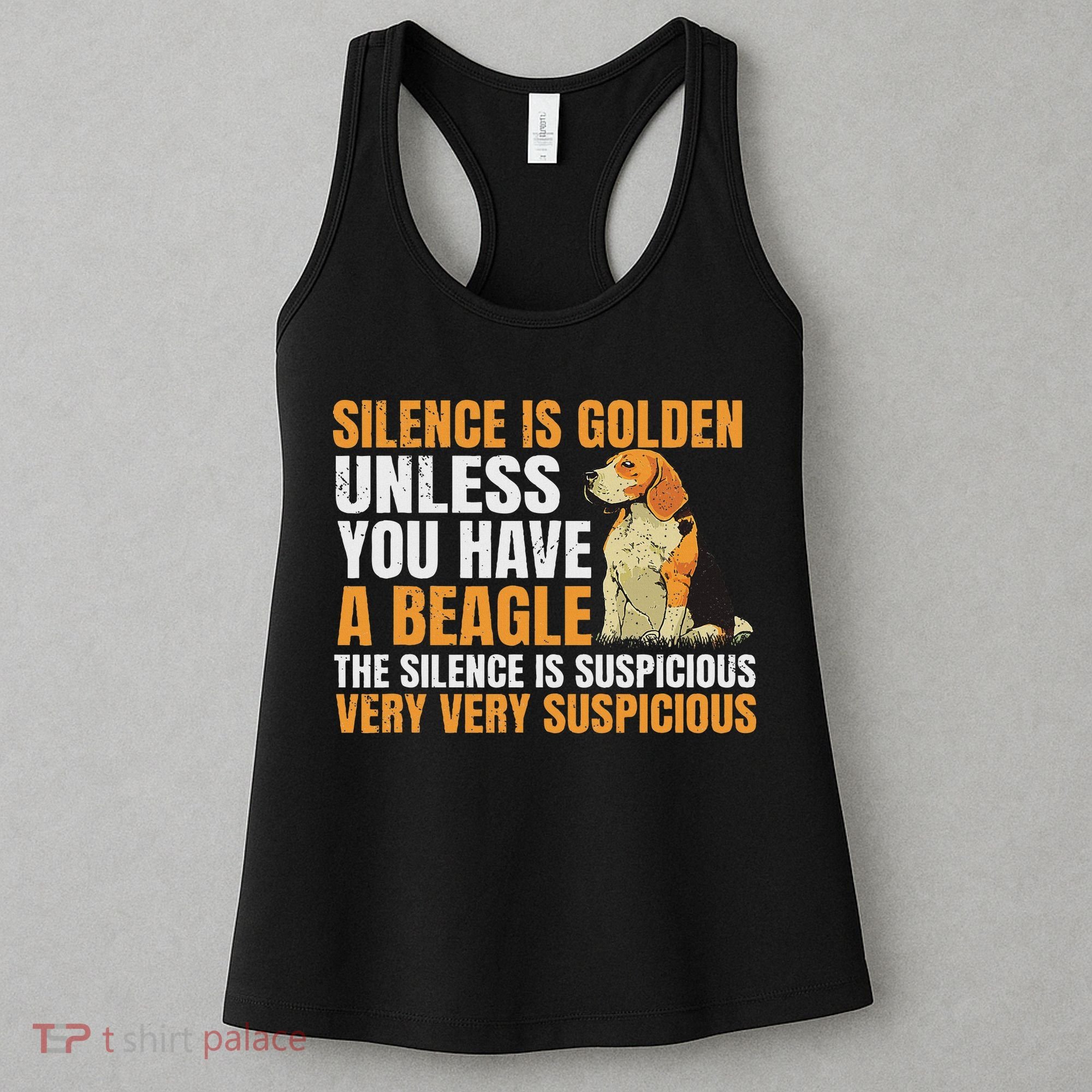 Beagle Scent Dog Hunting Pet Breeder Silence Is Golden Women's Tank Top