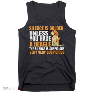 Beagle Scent Dog Hunting Pet Breeder Silence Is Golden Tank Top