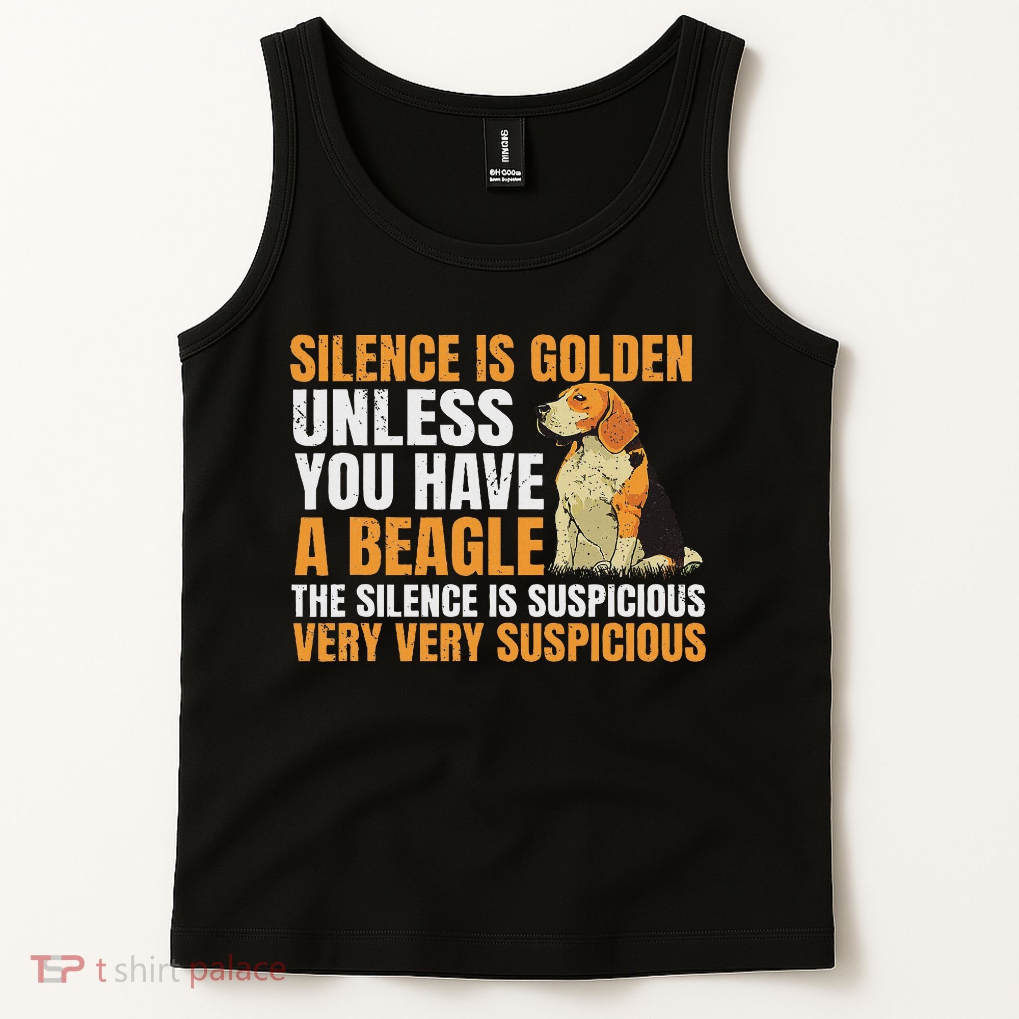 Beagle Scent Dog Hunting Pet Breeder Silence Is Golden Tank Top
