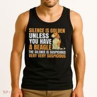 Beagle Scent Dog Hunting Pet Breeder Silence Is Golden Tank Top thumb 3