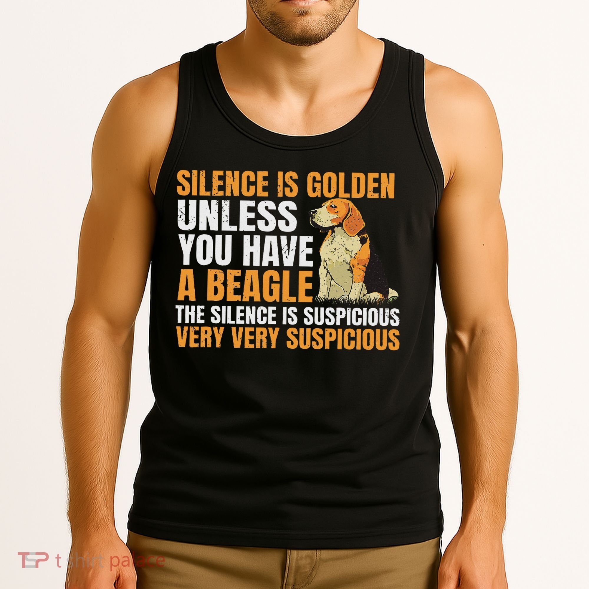 Beagle Scent Dog Hunting Pet Breeder Silence Is Golden Tank Top