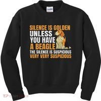 Beagle Scent Dog Hunting Pet Breeder Silence Is Golden Kids Sweatshirt thumb 0