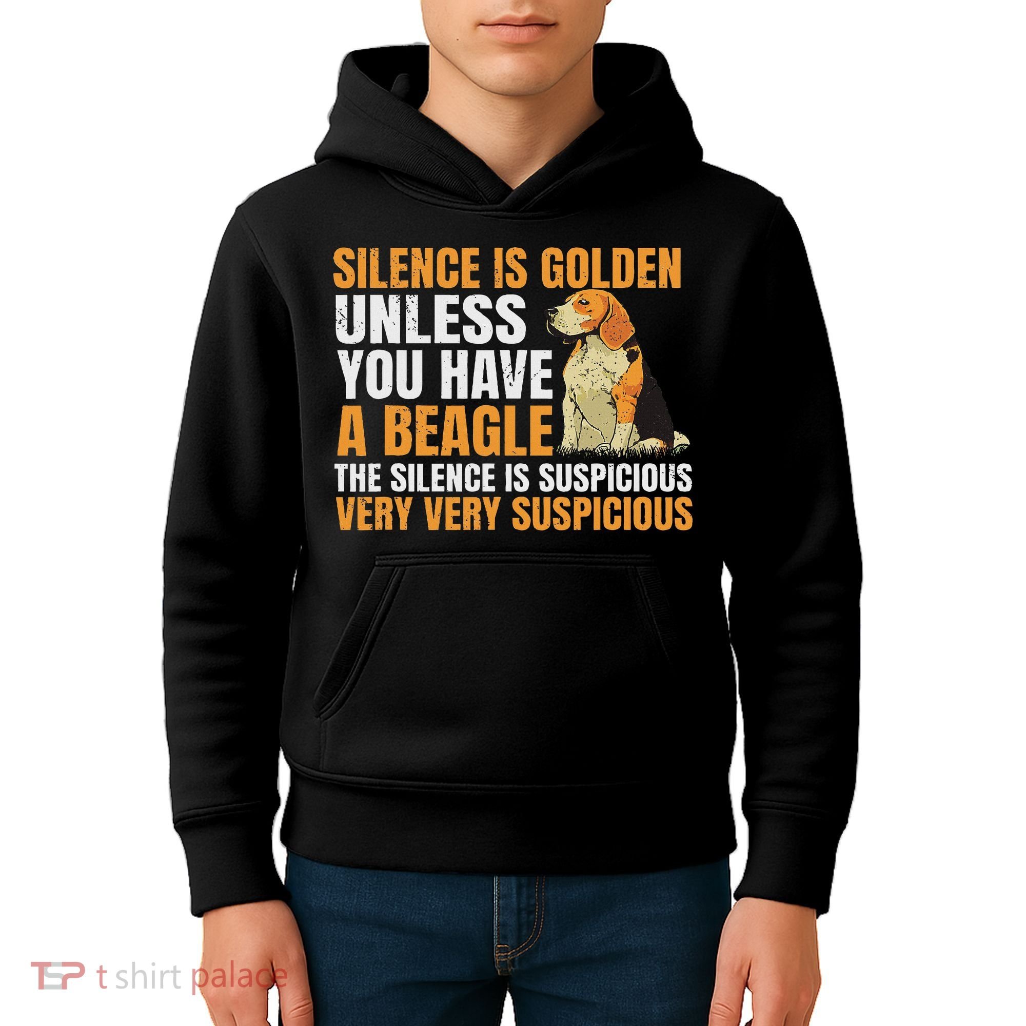 Beagle Scent Dog Hunting Pet Breeder Silence Is Golden Kids Hoodie