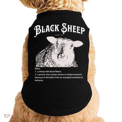 Black S.H.E.E.P Definition Sarcastic Quote Design For Everyone Doggie Tank