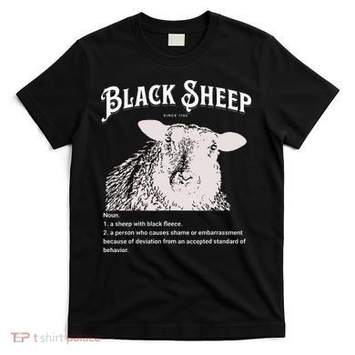 Black S.H.E.E.P Definition Sarcastic Quote Design For Everyone T-Shirt