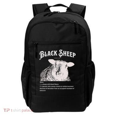 Black S.H.E.E.P Definition Sarcastic Quote Design For Everyone Backpack