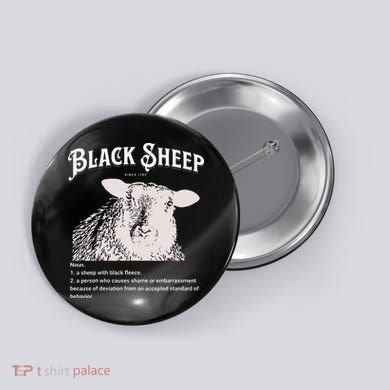 Black S.H.E.E.P Definition Sarcastic Quote Design For Everyone Button