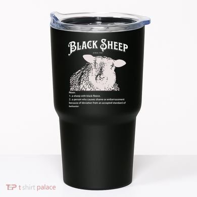 Black S.H.E.E.P Definition Sarcastic Quote Design For Everyone Tumbler