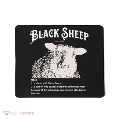 Black S.H.E.E.P Definition Sarcastic Quote Design For Everyone Mousepad