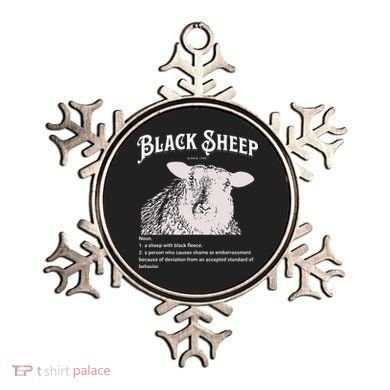 Black S.H.E.E.P Definition Sarcastic Quote Design For Everyone Ornament