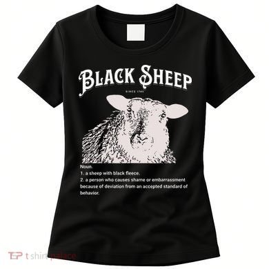 Black S.H.E.E.P Definition Sarcastic Quote Design For Everyone Women's T-Shirt