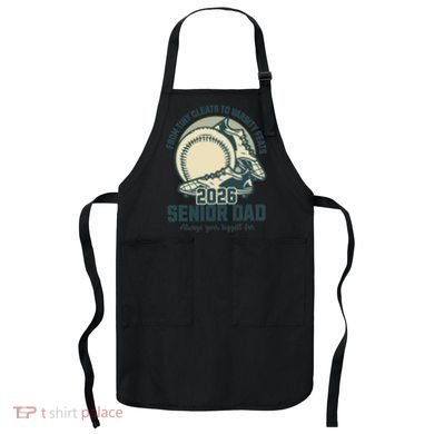 Baseball Senior Dad 2026 Tiny Cleats Varsity Feats Apron