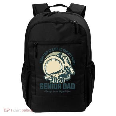 Baseball Senior Dad 2026 Tiny Cleats Varsity Feats Backpack