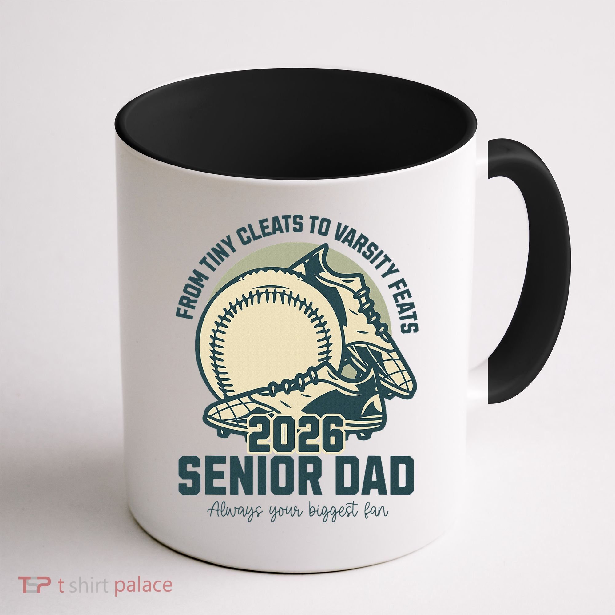 Baseball Senior Dad 2026 Tiny Cleats Varsity Feats Coffee Mug