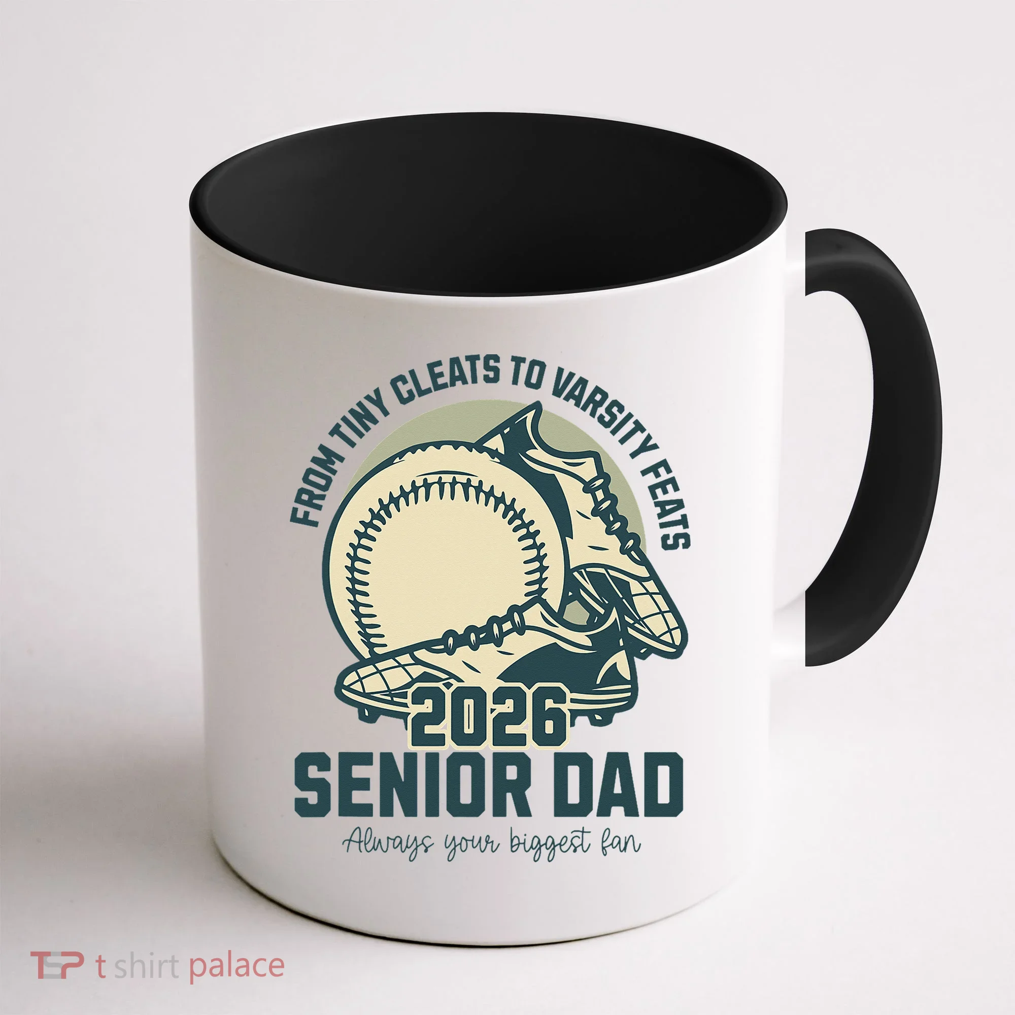 Baseball Senior Dad 2026 Tiny Cleats Varsity Feats Coffee Mug