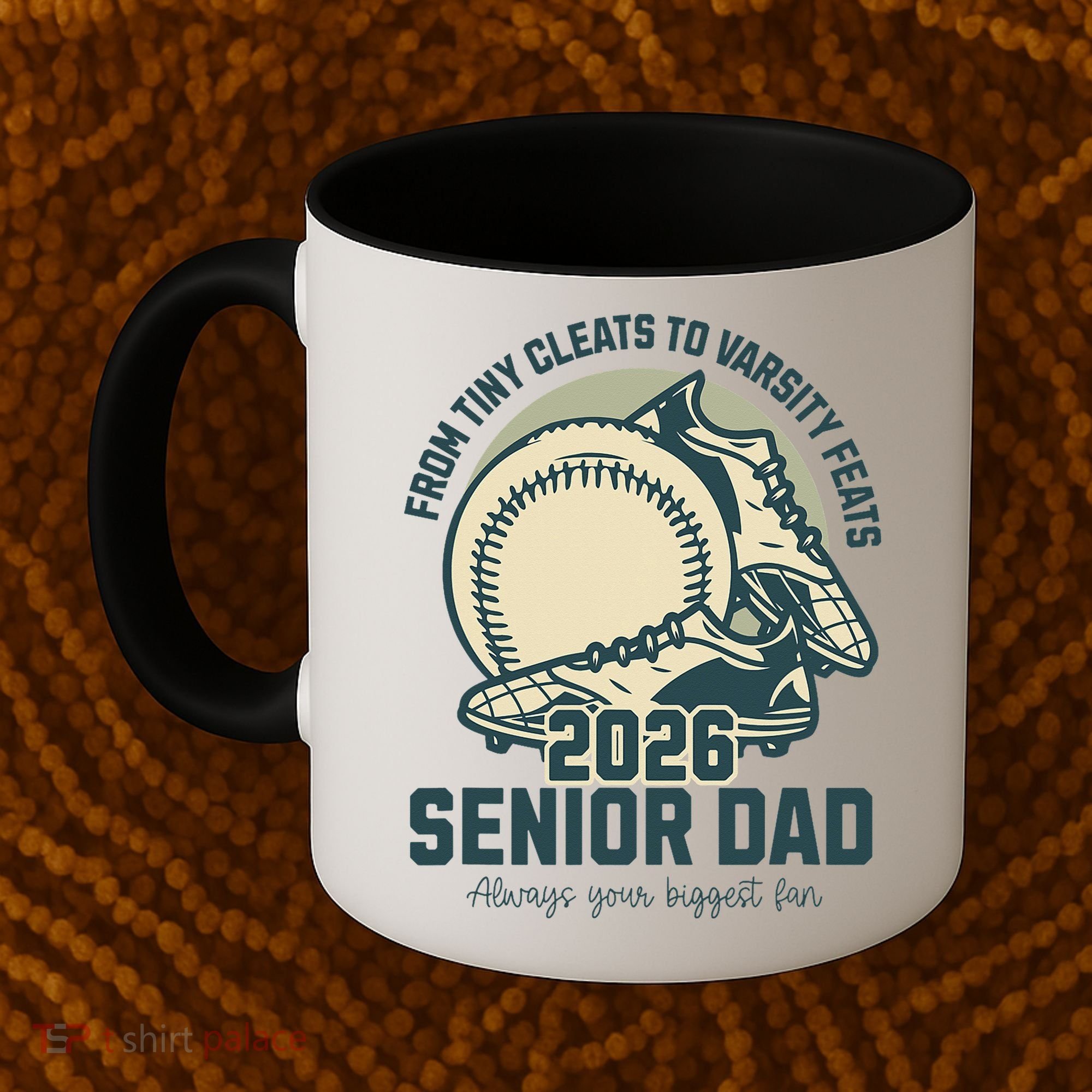 Baseball Senior Dad 2026 Tiny Cleats Varsity Feats Coffee Mug