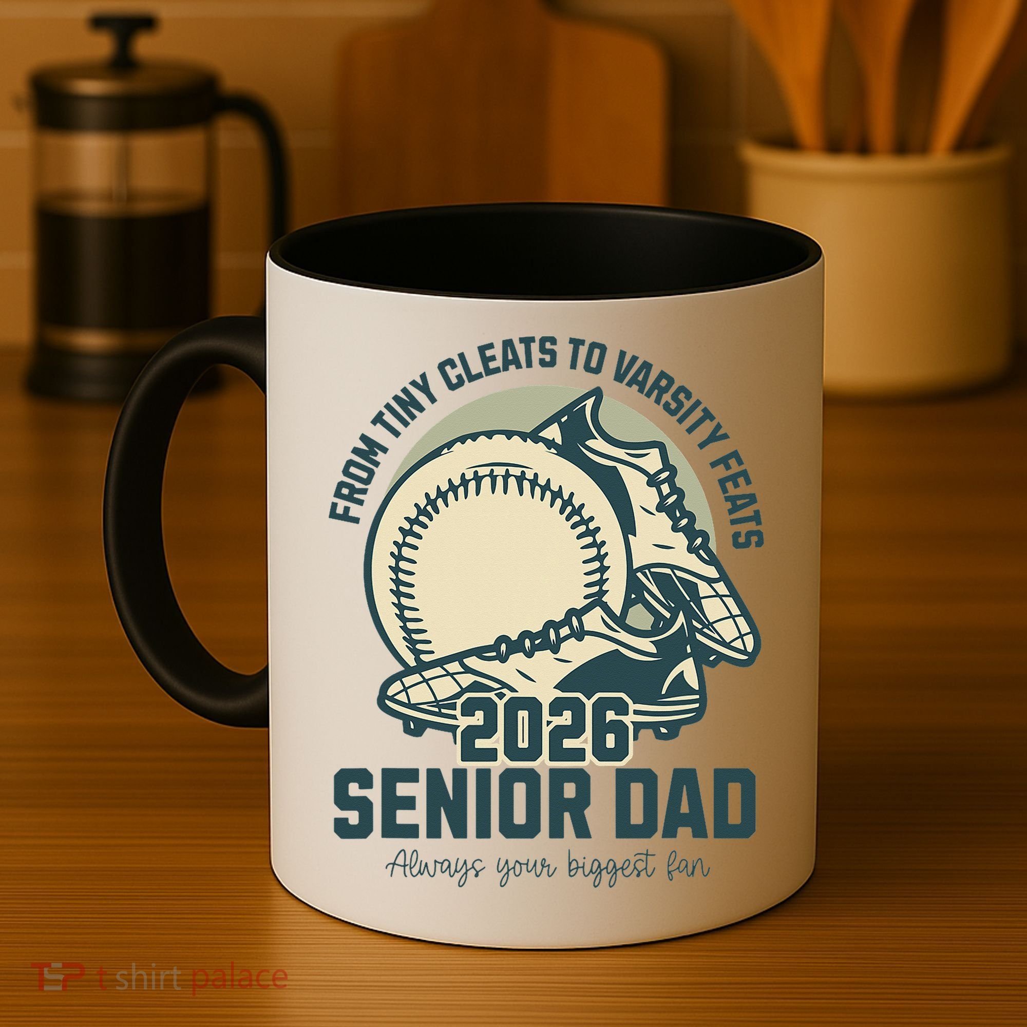 Baseball Senior Dad 2026 Tiny Cleats Varsity Feats Coffee Mug